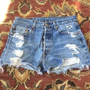 Vintage ripped Levi shorts
